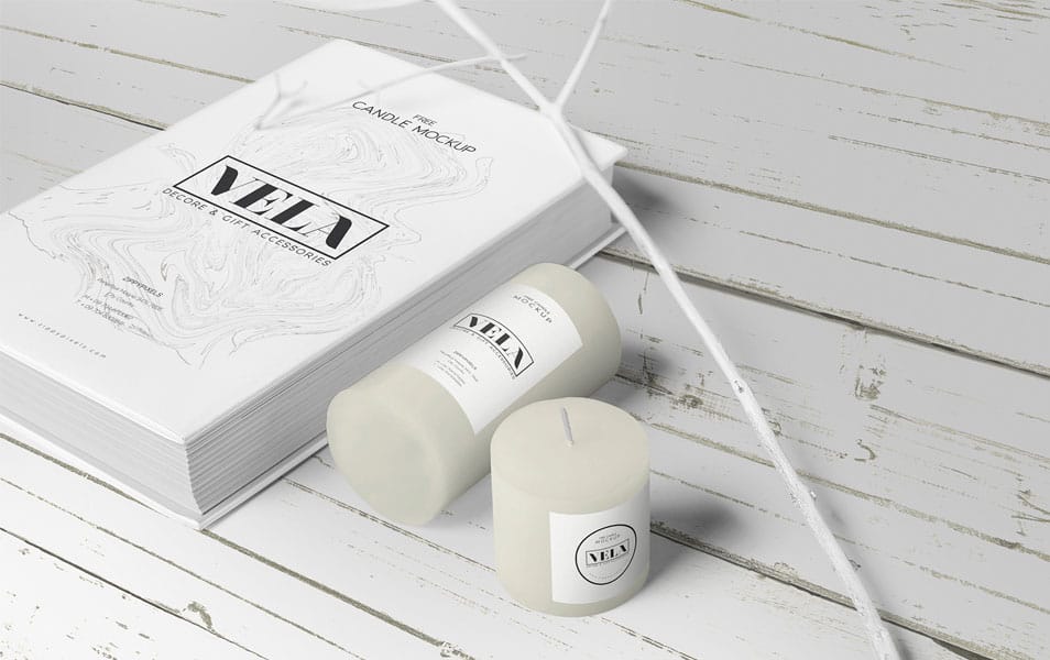Free Awesome Candle Mockup