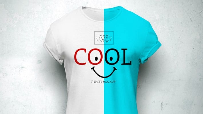 Free Cool T-Shirt MockUp For Branding