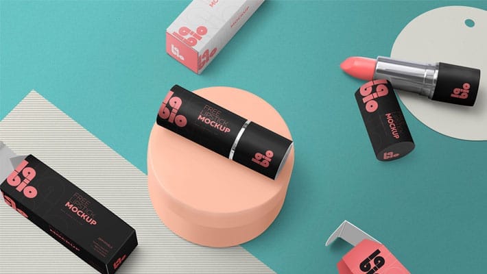 Free Matte Lipstick Mockup