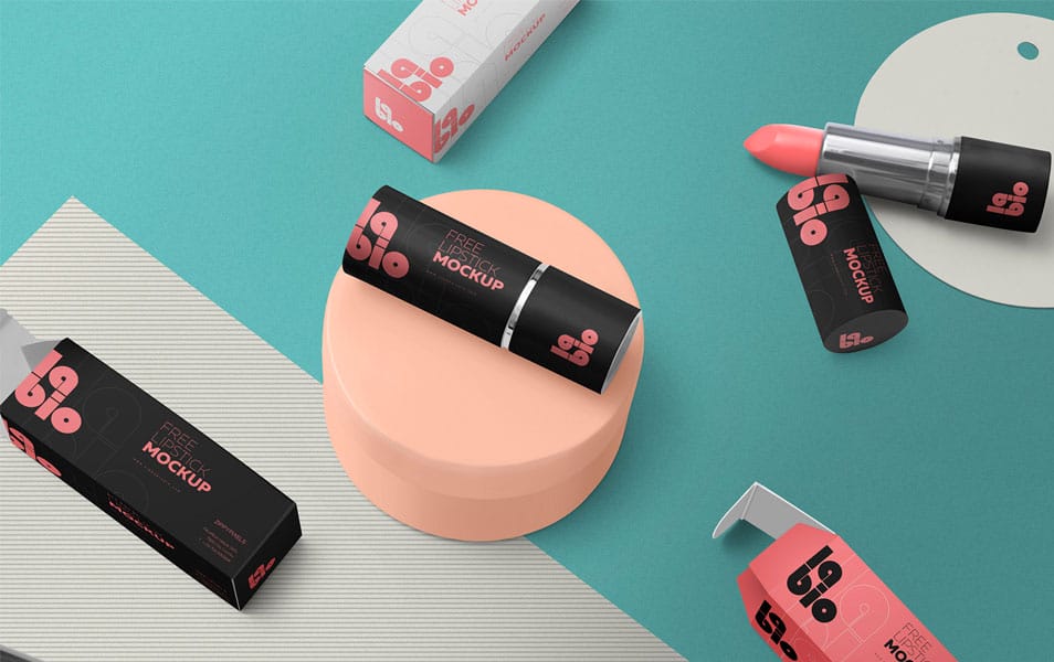 Free Matte Lipstick Mockup