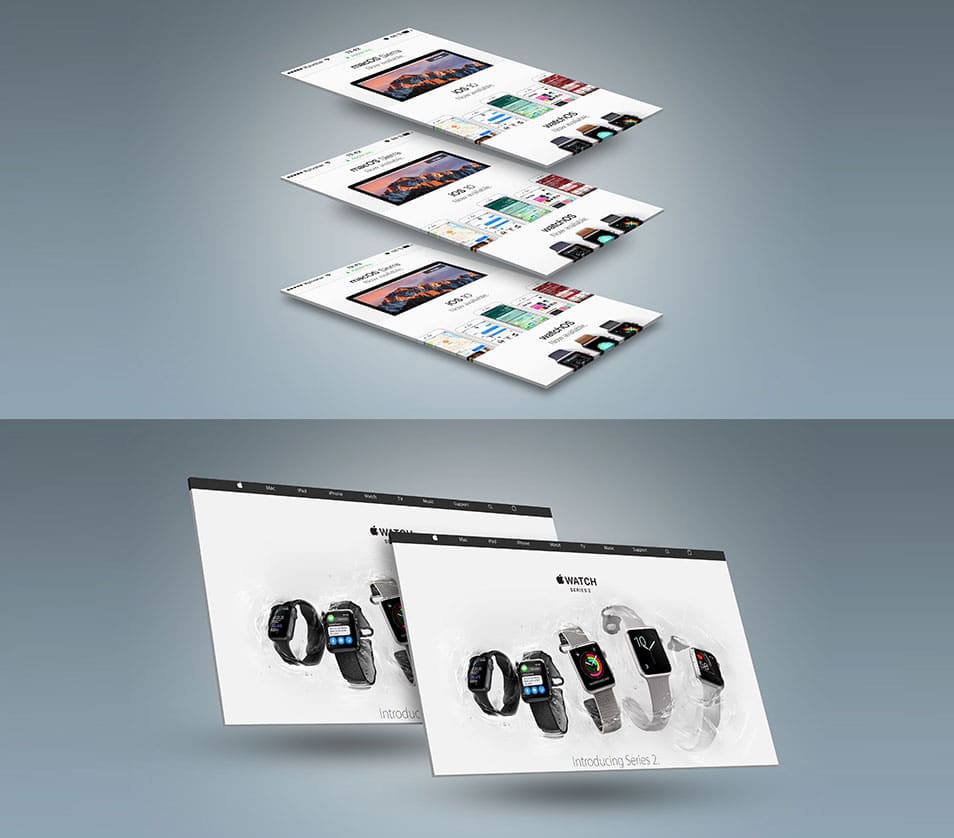 Free PSD Wеb and Mobile Presentation Mockup