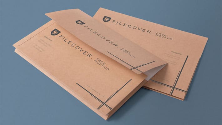 Free Pocket Folder Mockup PSD