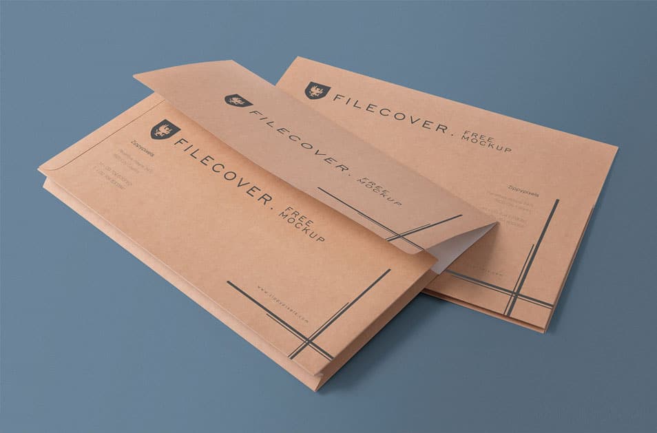 Free Pocket Folder Mockup PSD