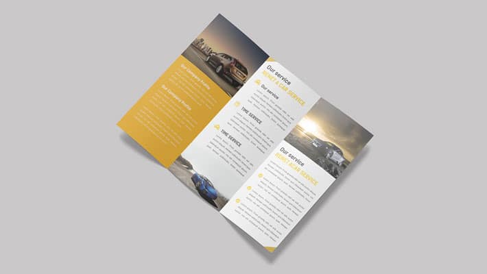 Free Trifold Brochure MockUp PSD Template