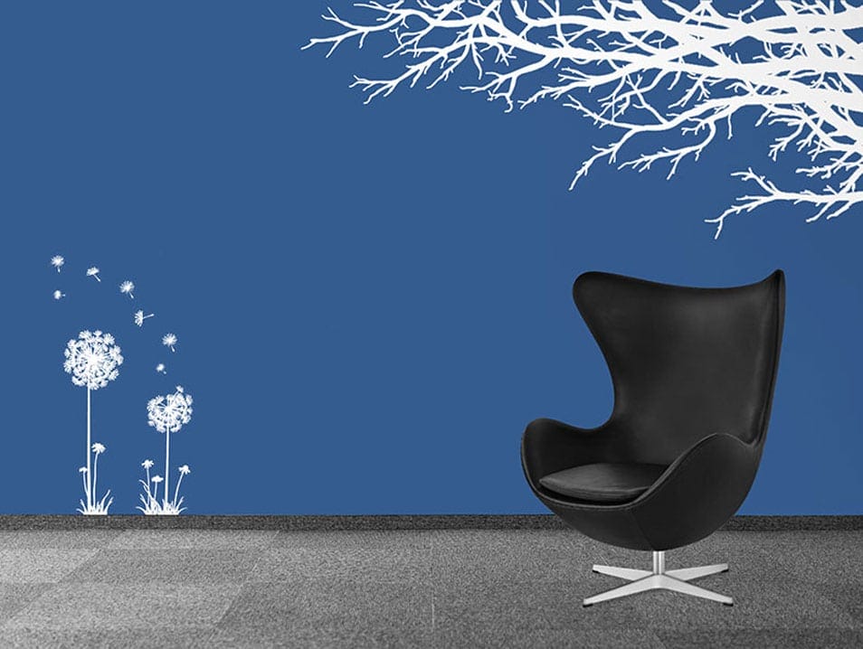 Free Wall Decal / Sticker Mockup PSD