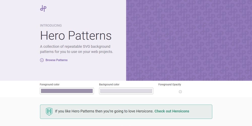 Best SVG Pattern and Shape Generators 1 Hero Patterns