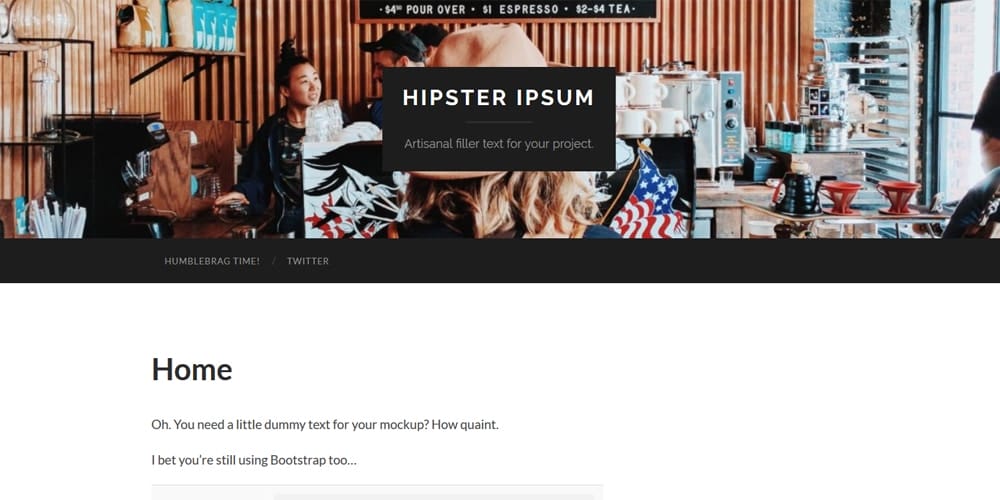 Dummy Text Generators and Tools 57 Hipster Ipsum