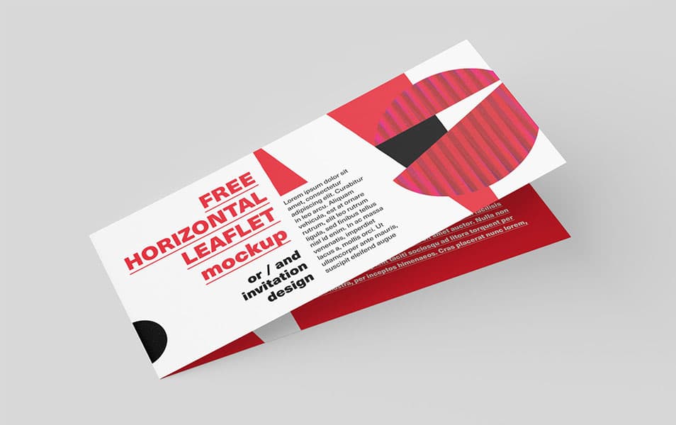 Horizontal DL Leaflet Mockup