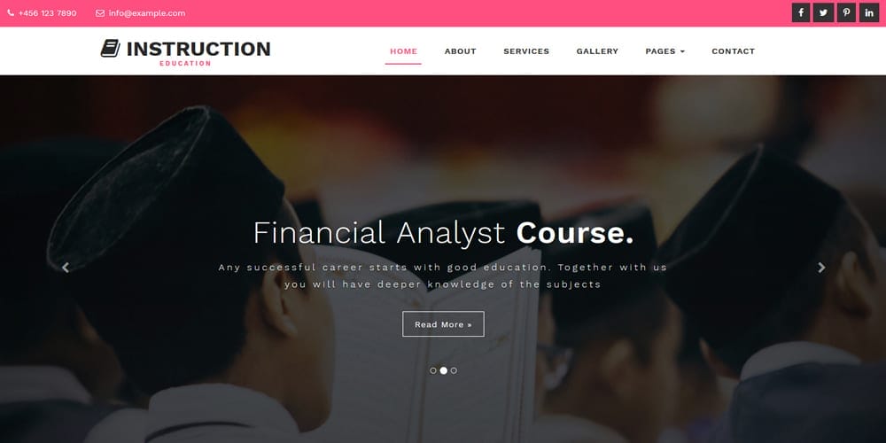 Free Education HTML Website Templates 97 Instruction