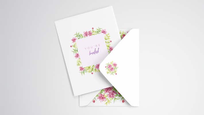 Invitation Card Mockup