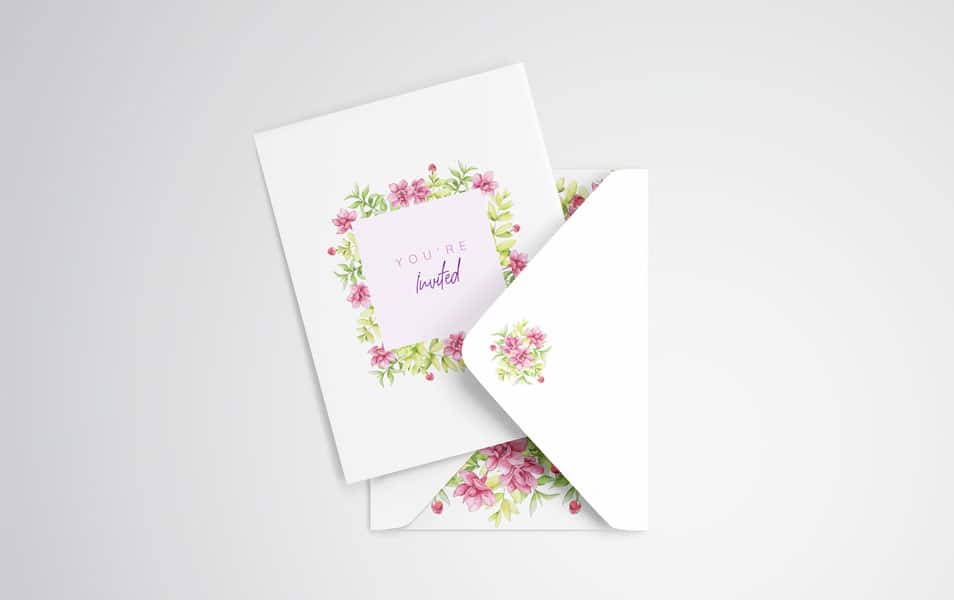 Invitation Card Mockup