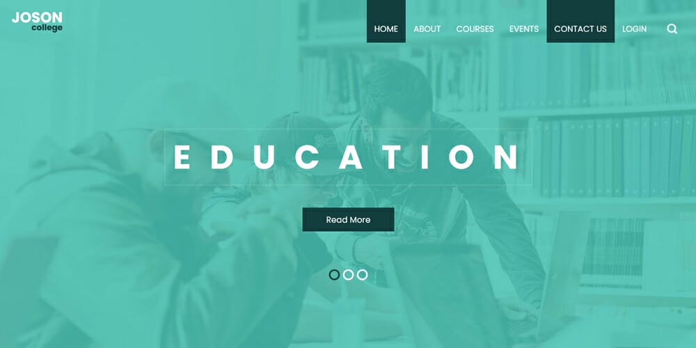 Free Education HTML Website Templates 86 Joson