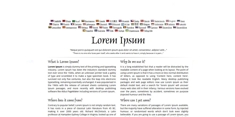 Dummy Text Generators and Tools 11 Lipsum Generator