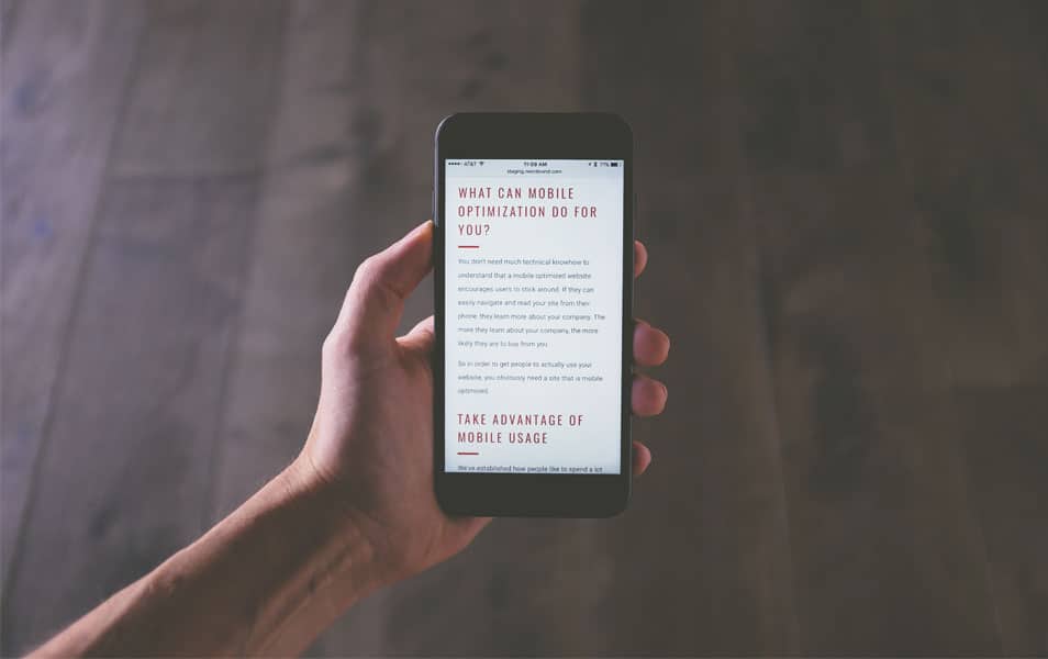 Optimize for mobile phones