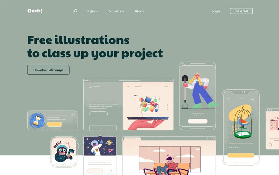 25+ Places to Find Free Quality Vector Graphics 3 Ouch