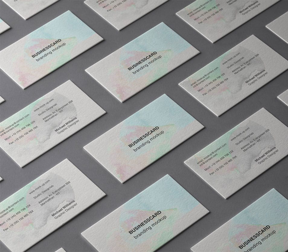 PSD Business Card Branding Mockup