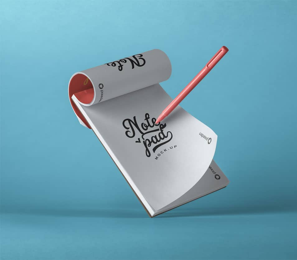 PSD Notepad Mockup