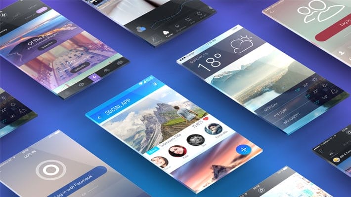 Perspective Screens App Presentation Mockup PSD