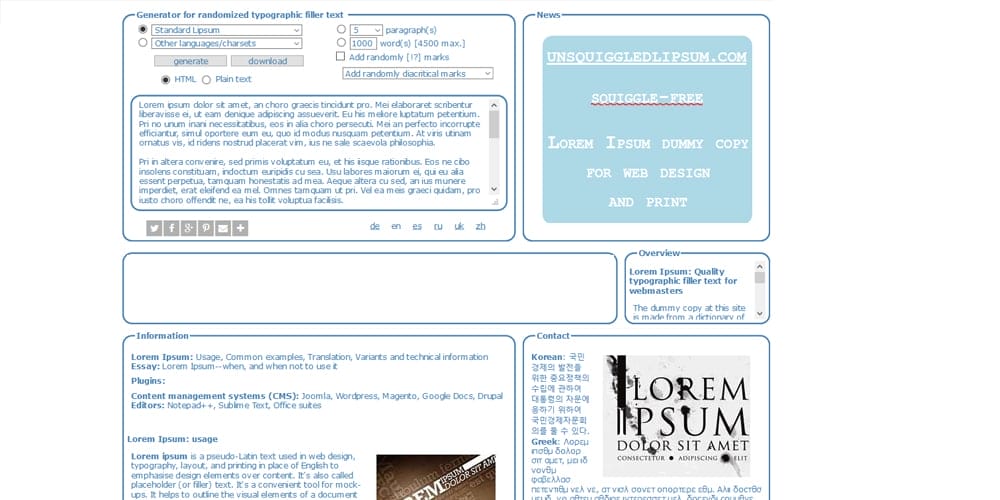 Dummy Text Generators and Tools 12 Professional Lorem Ipsum Generator