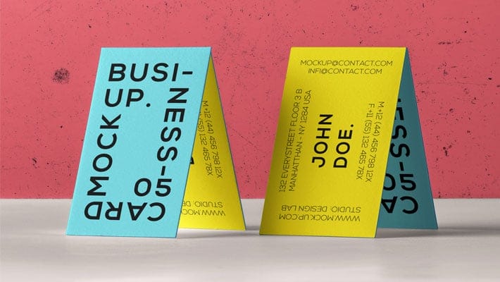 PSD Business Card Branding Mockup