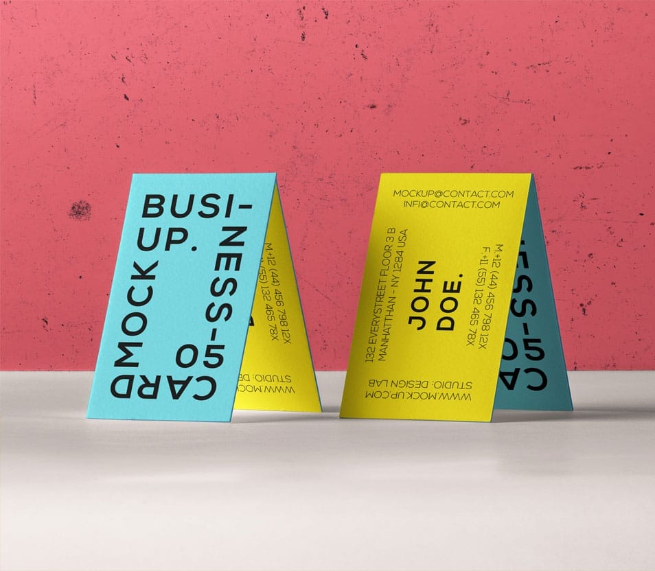 PSD Business Card Branding Mockup