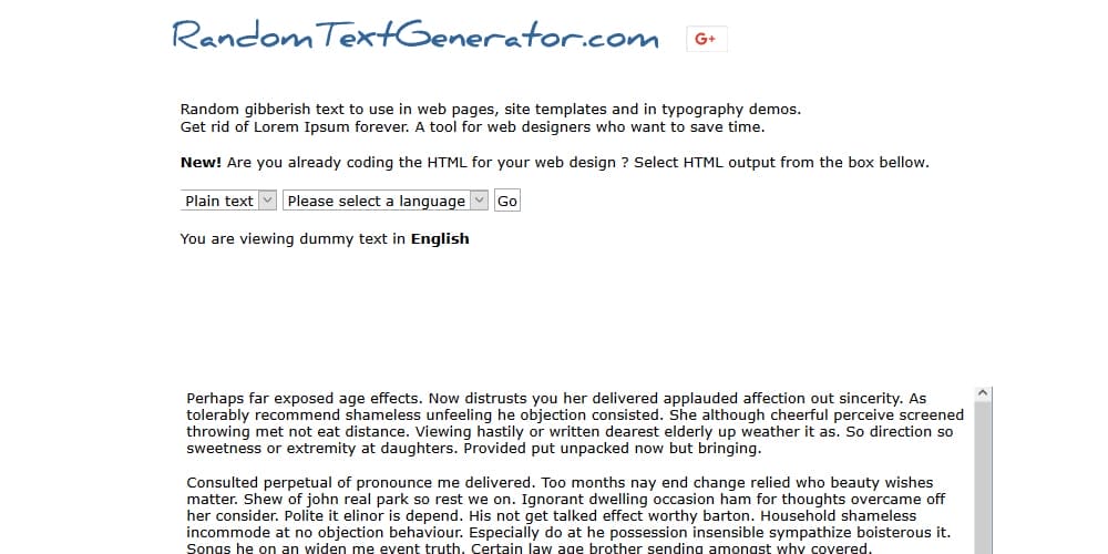Dummy Text Generators and Tools 63 Random Text Generator