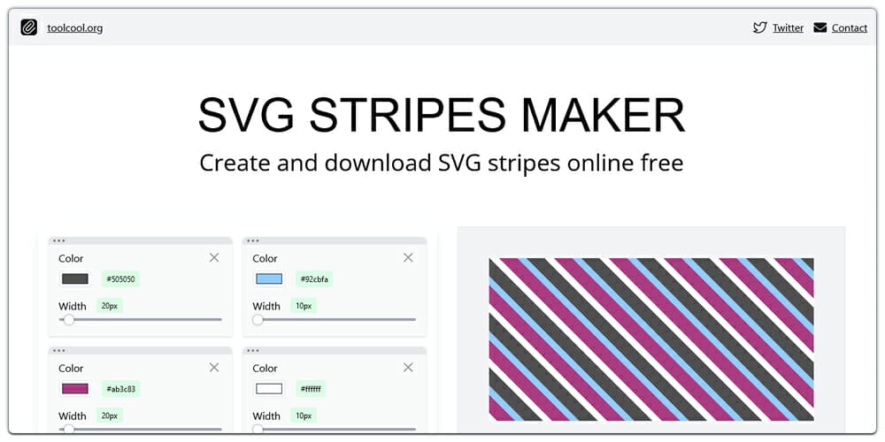 SVG Stripes Maker