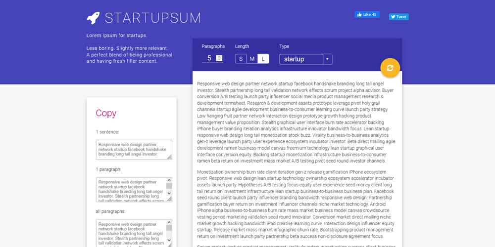 Dummy Text Generators and Tools 58 Startupsum