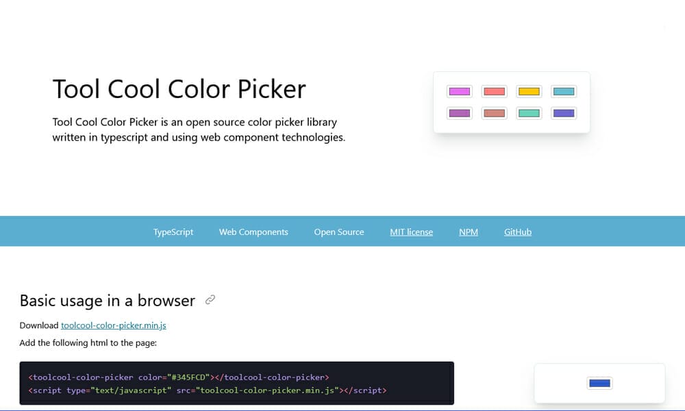 Tool Cool Color Picker