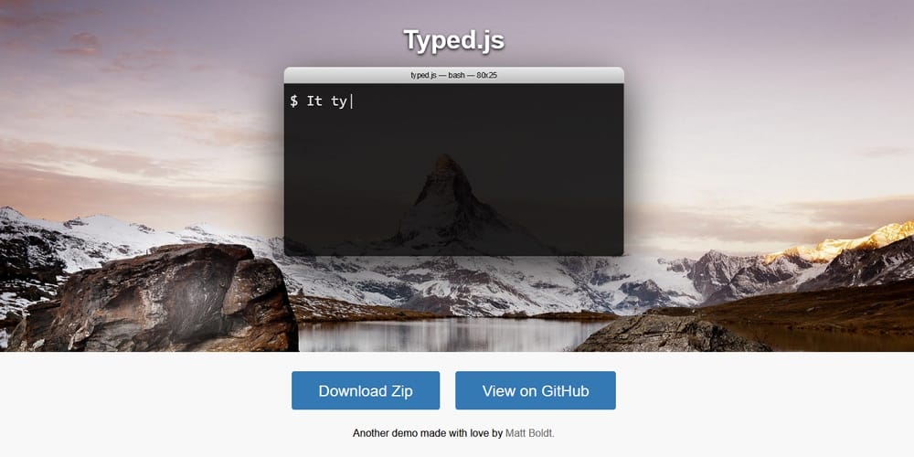10 + JavaScript Text Effect Libraries 13 Typed js