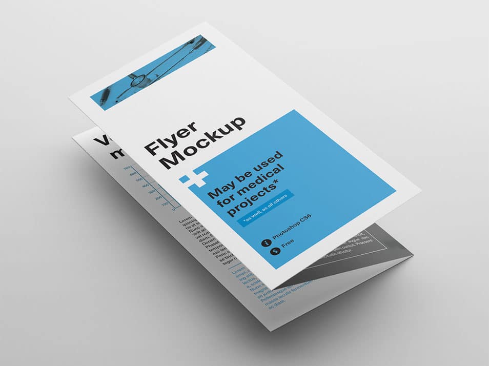 Z Fold Flyer Mockup