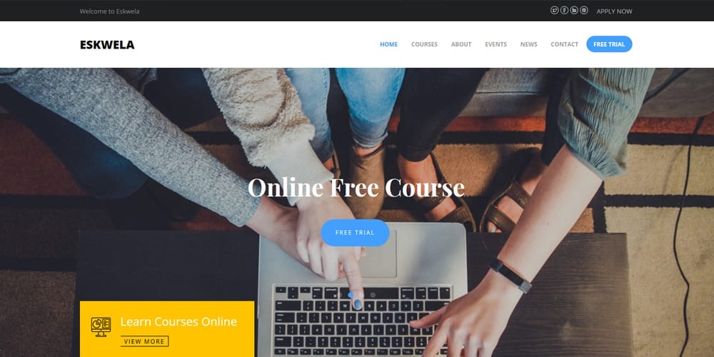 Free Education HTML Website Templates 46 eskwela