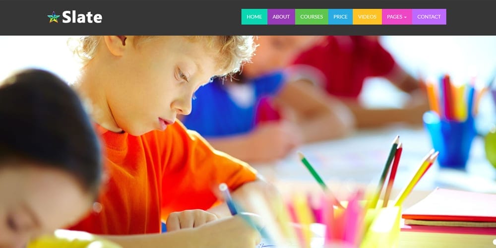 Free Education HTML Website Templates 32 slate
