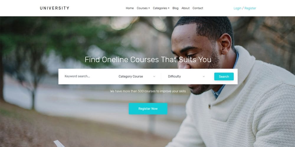 Free Education HTML Website Templates » CSS Author