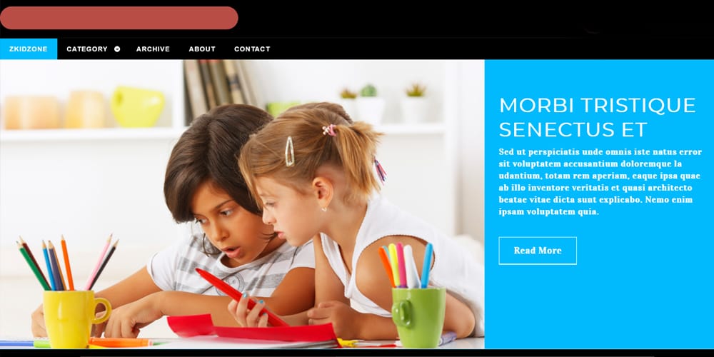 Free Education HTML Website Templates 84 zKidzone