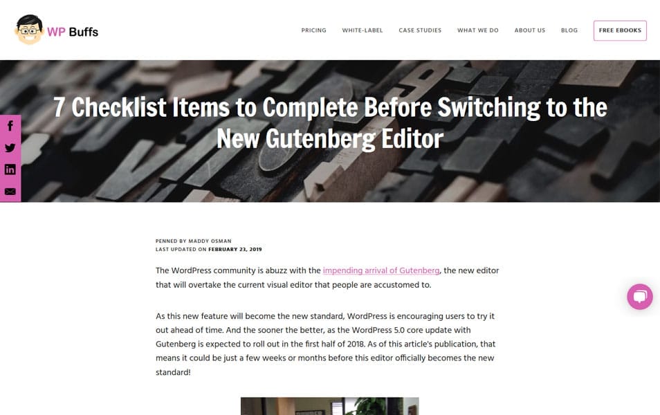7 Checklist Items to Complete Before Switching to the New Gutenberg Editor