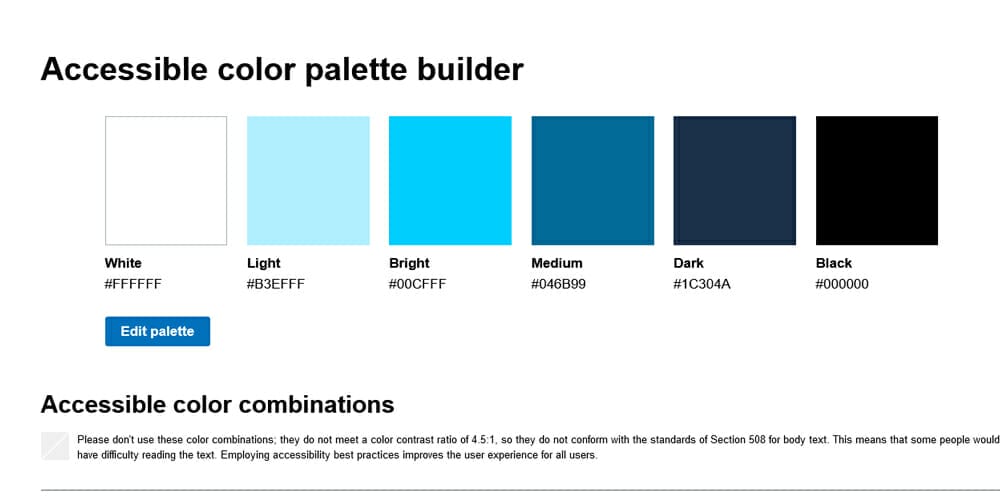 Complete Resources to Learn Color Theory 122 Accessible Color Palette Builder