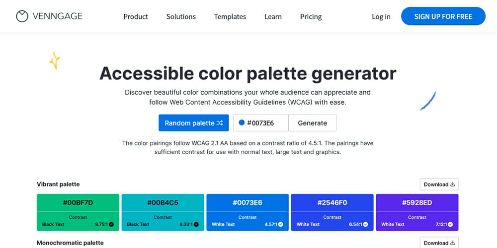 Complete Resources to Learn Color Theory 172 Accessible Color Palette Generator