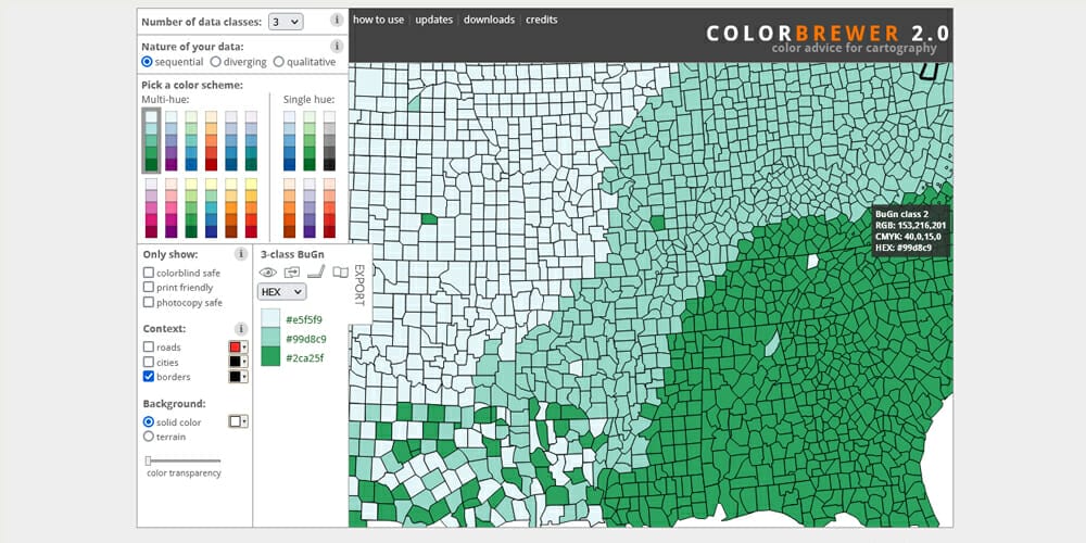 Complete Resources to Learn Color Theory 159 Color Brewer 2