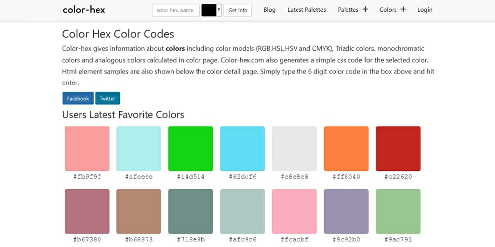 Color Hex Color Codes