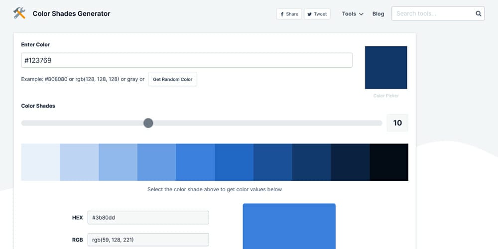 Complete Resources to Learn Color Theory 210 Color Shades Generator