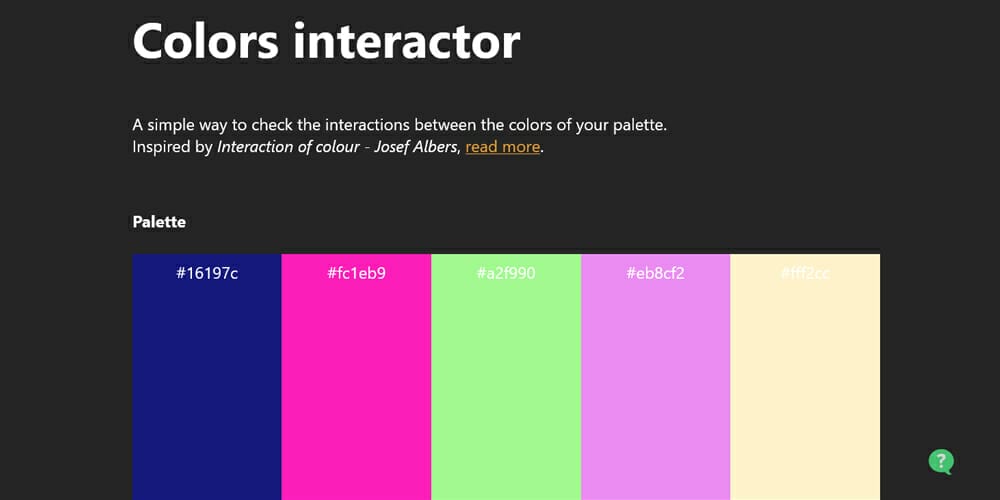 Colors interactor