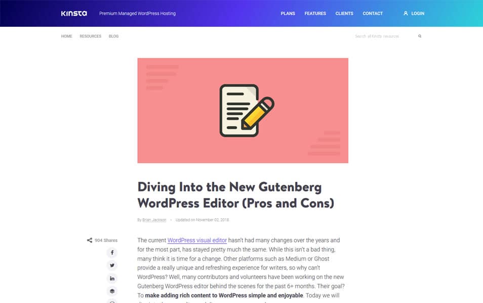 Diving Into the New Gutenberg WordPress Editor