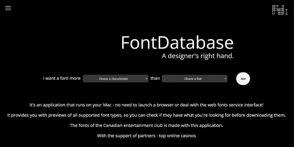 10+ Best Tools for Designers to Find Best Fonts 41 FontDatabase