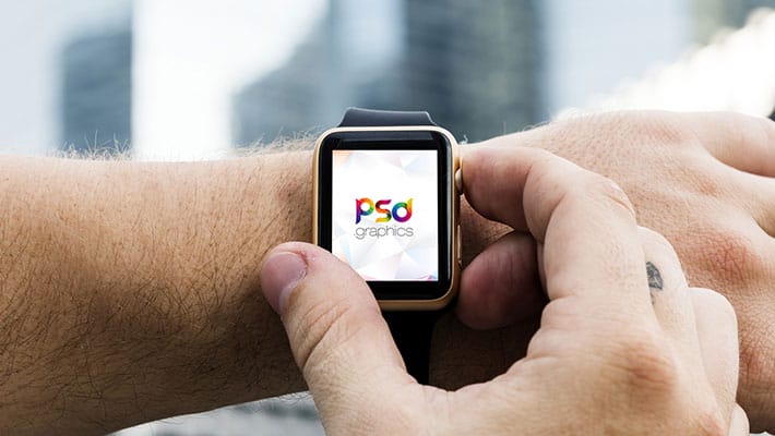 Free Apple Watch Mockup PSD