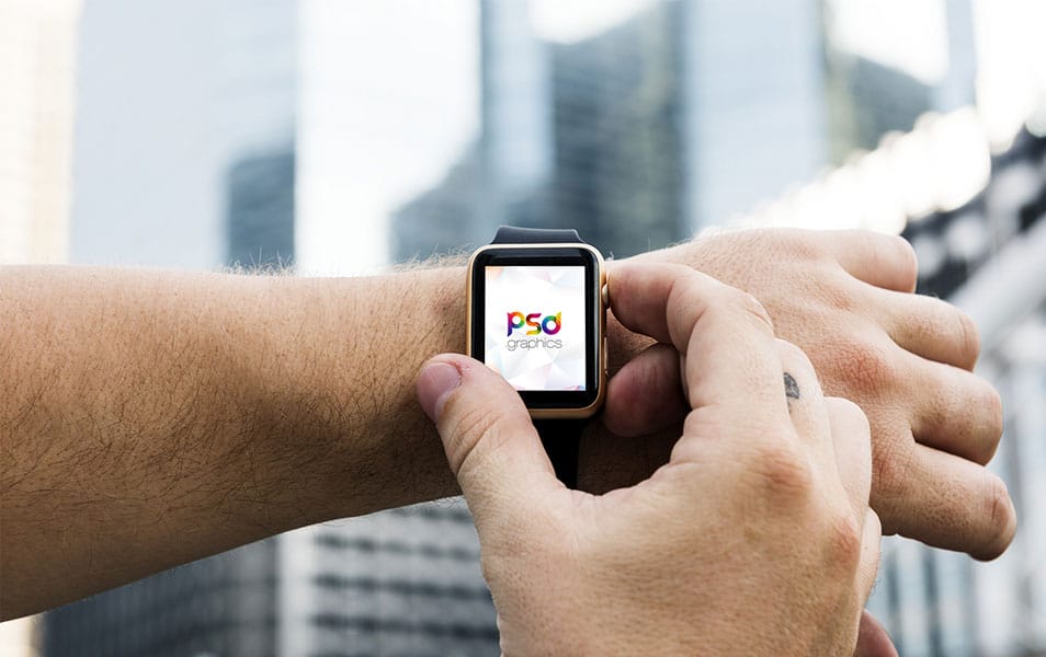 Free Apple Watch Mockup PSD