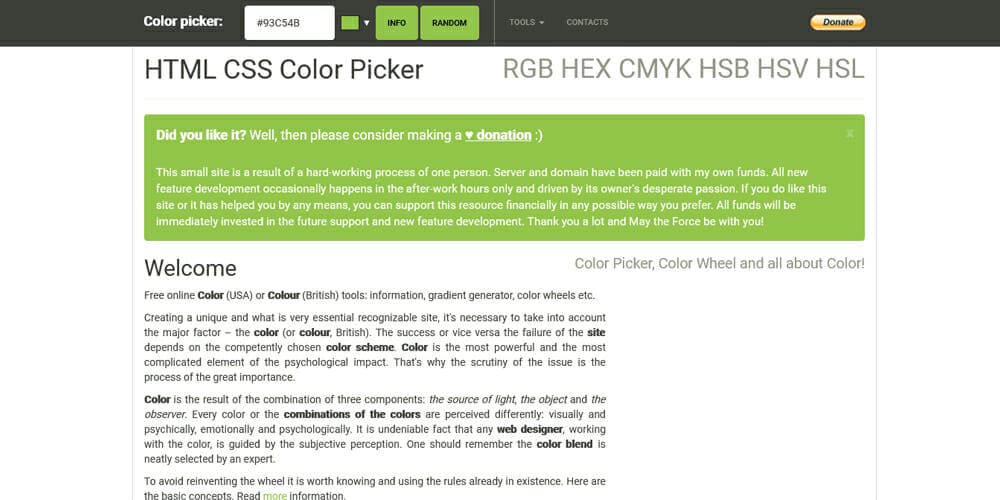 HTML CSS Color Picker