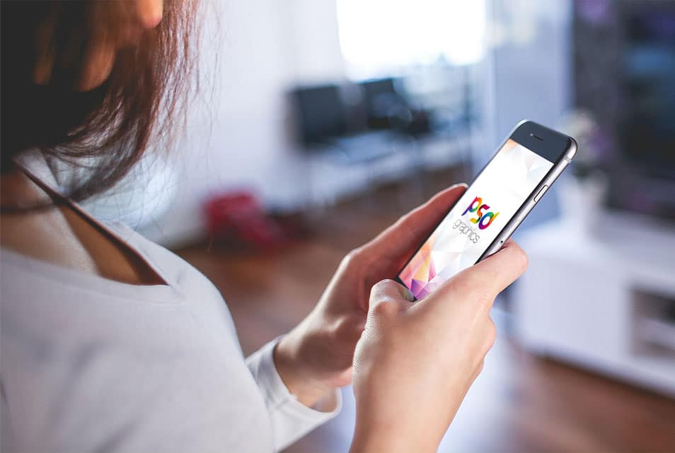 Holding Iphone In Hand Mockup Psd Css Author