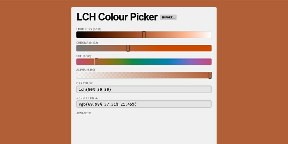 LCH Colour Picker