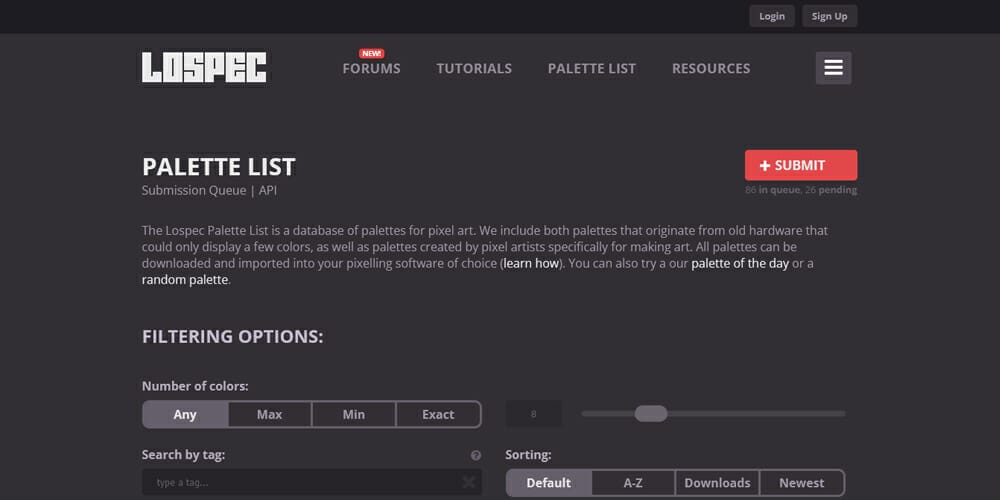 Complete Resources to Learn Color Theory 158 Lospec Palette List